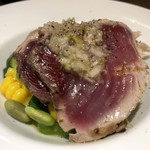 オー プティ ブション - カツオ？のお通し