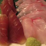 二代目 わんぴーす酒場 - 刺身の盛り合わせ（当日黒板お奨めメニュー）