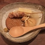 Hakata Paitan Oden Yuroya - おでん4点盛り