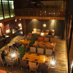 居酒屋橋場 - 二階から見下ろした一階席