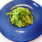 ラ ヴィオレッタ - リングイネ　師崎産ひらめ、ジェノベーゼ