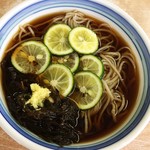 ねぎどん - すだちそば(冷)
                                夏期限定。