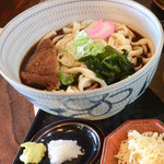 花幸 - 幸ランチのうどん(並)と薬味