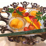 ぎをん 福志 - 10品目:フルーツ盛り('18.6月上旬)