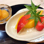 ぎをん 福志 - 10品目:フルーツ1名分('18.6月上旬)