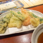 そば処 楽一 - 季節野菜の天ぷら