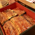 うなぎ海鮮料理 六なぎ - ⭐︎うなぎ重(一尾、肝吸い、香の物)@4380税込 