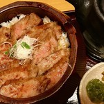 Unagi Kaisen Ryouri Munagi - ⭐︎牛まぶし(味噌汁、香の物、薬味、出汁)@2880税込 