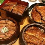 Unagi Kaisen Ryouri Munagi - ⭐︎上鰻丼(一尾、肝吸い、香の物)@4000
      ⭐︎うな重(一尾、肝吸い、香の物)@4380
      ⭐︎上ひつまぶし(一尾、肝吸い、香の物、薬味、出汁)@4500
      ⭐︎牛まぶし(味噌汁、香の物、薬味、出汁)@2880