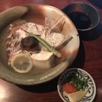 おいでん家 - セットの鯛の骨蒸し