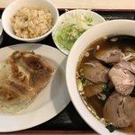 fukuhama - チャーシュー刀削麺定食