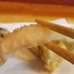 揚げたて天ぷら はまだ - キスの天婦羅