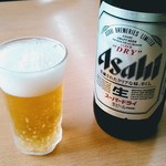 オーモリラーメン - 瓶ビール 600円、安い
