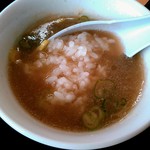 オーモリラーメン - ひとくちだけスープご飯