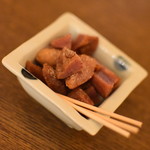 サケトアテ 珍念 - 鮭白子の燻製（４００円）２０１８年８月