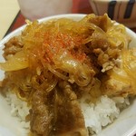 江坂食堂 - 肉豆腐パイルダーオンで丼完成＼(^o^)／