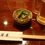 割烹 加津屋 - 付き出し(肉あんかけ豆腐)