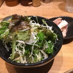Yakitori Bakaya - 揚げ鶏の葱ソースかけ定食④