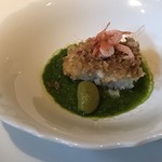 ラ・ボッテガ・ゴローザ - 鱧と帆立のオーブ焼き