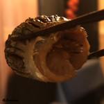 御料理 寺沢 - 秋刀魚の松茸射込み