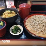 そば処 城野 一心 - ミニ丼セット（せいろそば＋ミニ穴子丼）　900円