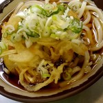 JR長野駅 新幹線ホーム そば店 - 【2018.9.2(日)】かき揚げうどん(並盛)390円