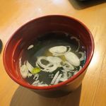 横浜紅葉坂日本酒 ふじひら - 〆の潮汁