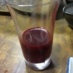 あきの庵 - スッポンの血を日本酒で割ったもの。味は殆ど無かった。