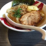 五ノ風 - 海老ワンタン麺 醤油 はらぺこクラブで 680円^ ^