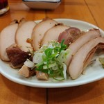 らーめん森や。 - 吊るし焼き鶏チャーシュー合もり