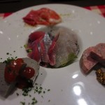 ビストロ アオキ - 魚介類とお肉のオードブル盛り合わせ