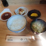 天ぷら割烹 三松 - 天ぷら定食（970円）2018年9月