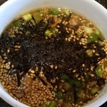 手打ちうどん　うえだ - 肉つけ麺のつゆ、甘辛濃いめで超旨い