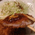 勝烈庵 相鉄ジョイナス店 - 勝烈定食のカツより、更に薄め