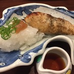 鳥田中 - おろしポン酢のつくね　スペシャリテです　美味しくて泣きそう