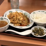 日高屋 - バクダン炒め定食680円