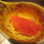 銀座 座屋 - これが西瓜のシャーベットだったと思いますが間違っていたらごめんなさい