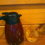 とんかつ ひろまつ - 店主の匠ひろまつ茶はコールドだと無料。