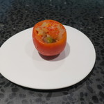 イチリン ハナレ - フルーツトマト 三種のクラゲ トマトのシャーベット乗せ1