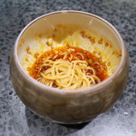 イチリン ハナレ - よだれ鶏のタレにつける山椒麺