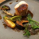 Imparfait - 無農薬野菜は素揚げの茄子やしし唐、バターでこんがり焼きつけた甘いじゃが芋や肉厚な椎茸など