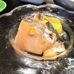 にい留 - 三重の鰆、愛媛松山の焼き長茄子。　　　　　　2018.09.01