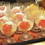 にい留 - そうめん南瓜、フレッシュトマト に、渡り蟹 の カニ酢ジュレ。　　　　　　2018.09.01