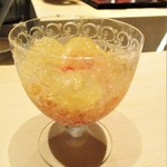 にい留 - そうめん南瓜、フレッシュトマト に、渡り蟹 の カニ酢ジュレ。　　　　　　2018.09.01