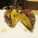 にい留 - 栗：渋皮がパリッ！カリッ！として美味しい。　　　　　　2018.09.01