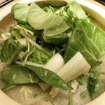 Koshitsuizakaya Nichijousahanji Wakou - ◆鶏白湯スープでいただく草豚鍋