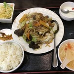 蘭 - (料理)日替わりＢ(野菜レバ炒め)