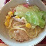 チャンポンは小皿に盛って食べました(2018.09.02)