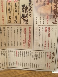 鳥孝 - メニュー