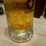 串つれ - 珍しくﾋﾞｰﾙを半分飲むよ